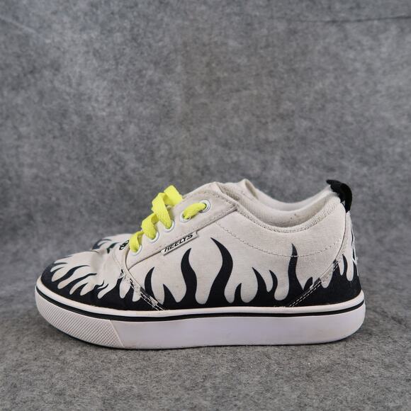 Heelys Shoes Kids Youth 4 Wheeled Sneakers Skate Pro 20 Print Flames Lace Up - Picture 6 of 15